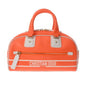 Christian Dior Orange White Leather Handbag
