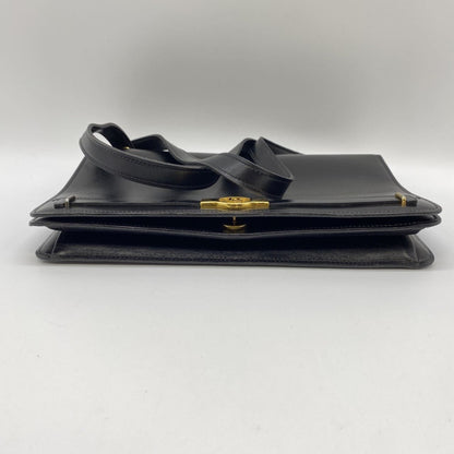 Christian Dior Black Leather Shoulder Bag Style 14