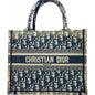 Christian Dior Khaki Navy Pink Canvas Handbag Tote Bag