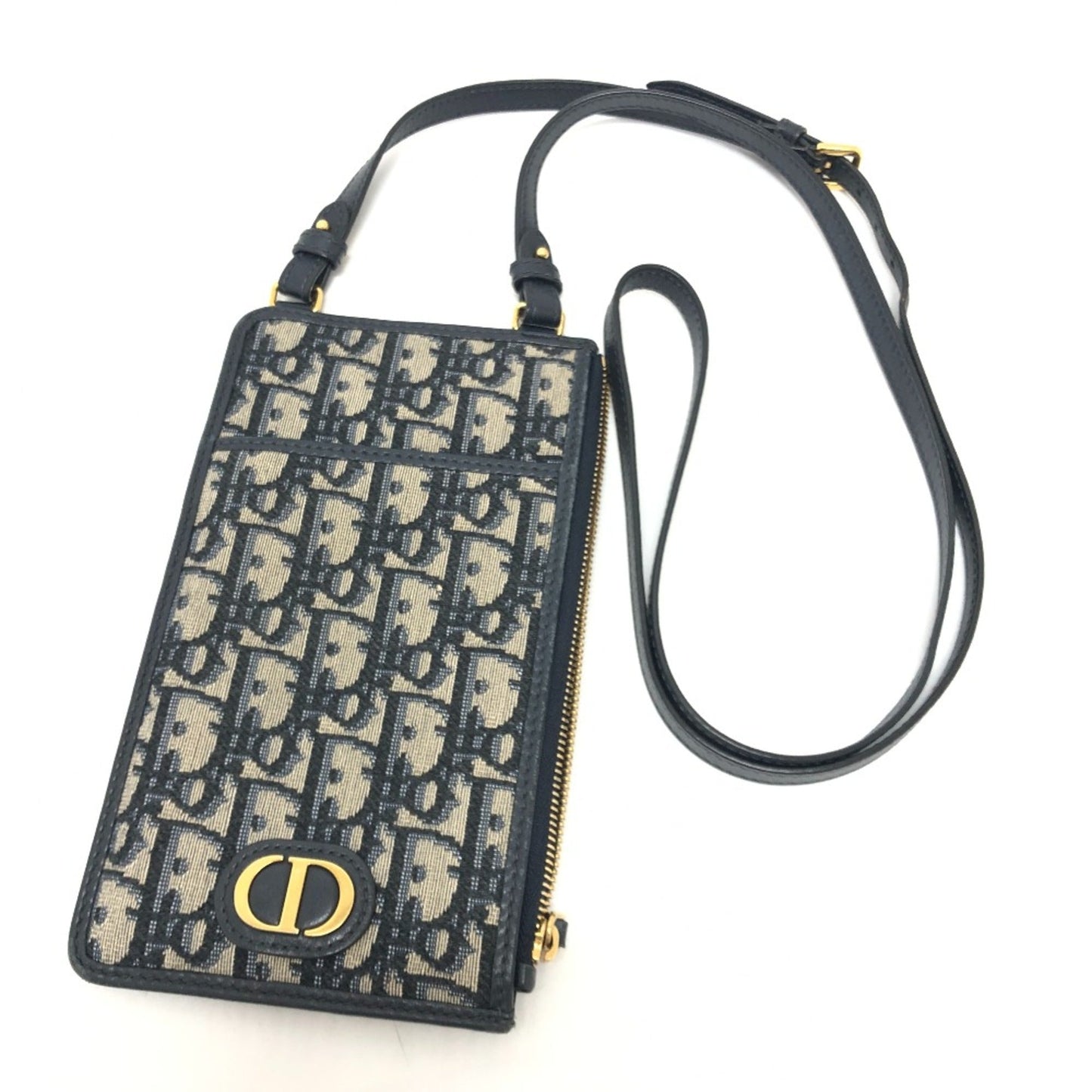 Christian Dior Navy Cloth Shoulder Bag