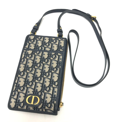 Christian Dior Navy Cloth Shoulder Bag
