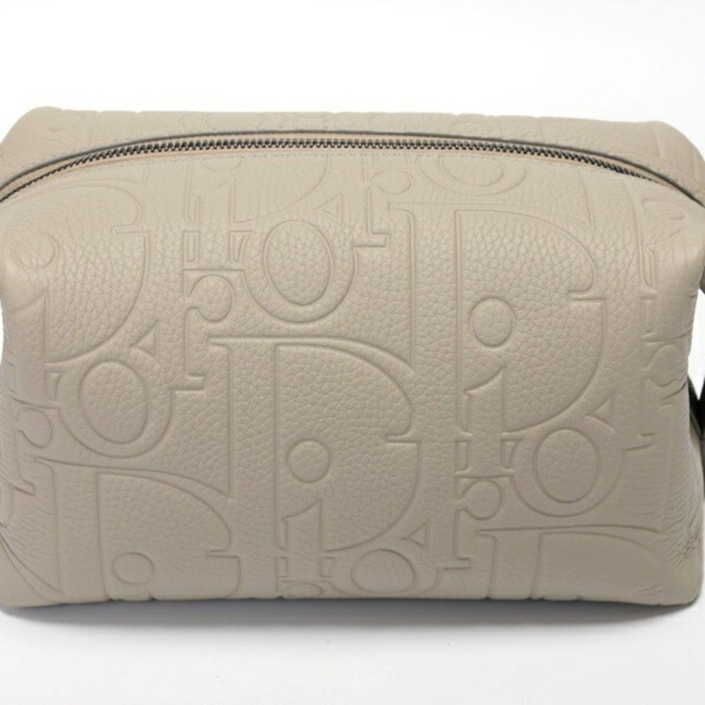 Christian Dior Gray Leather Pouch
