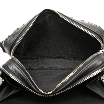 Christian Dior Beige Navy Jacquard Shoulder Bag Jacquard