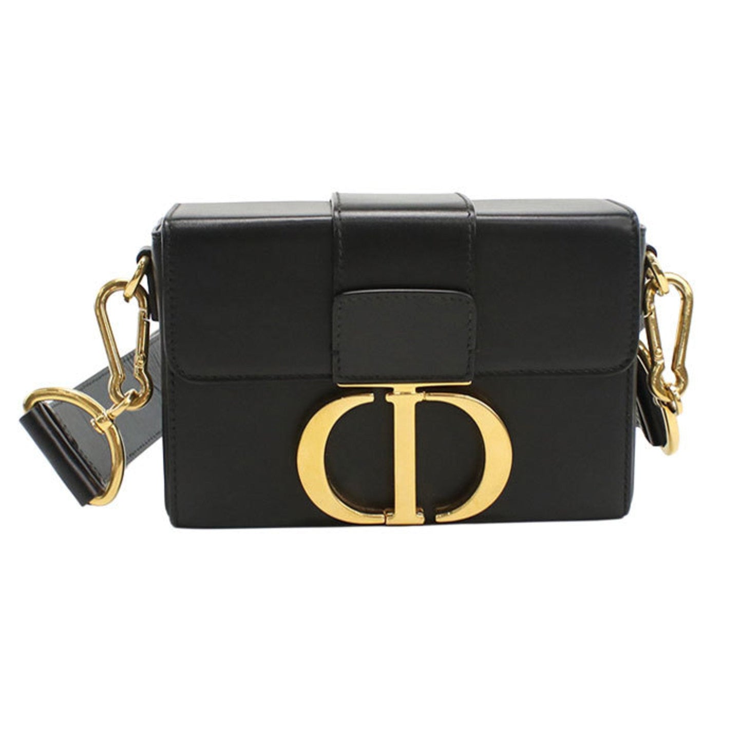 Christian Dior Black Leather Shoulder Bag Style 3
