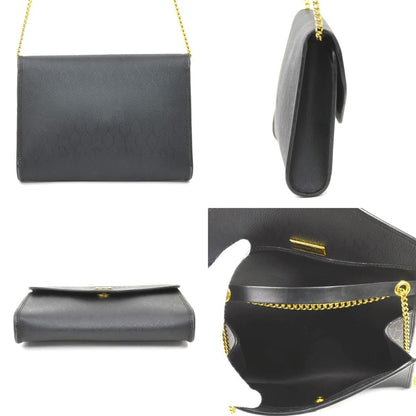 Christian Dior Black Leather Shoulder Bag Style 16