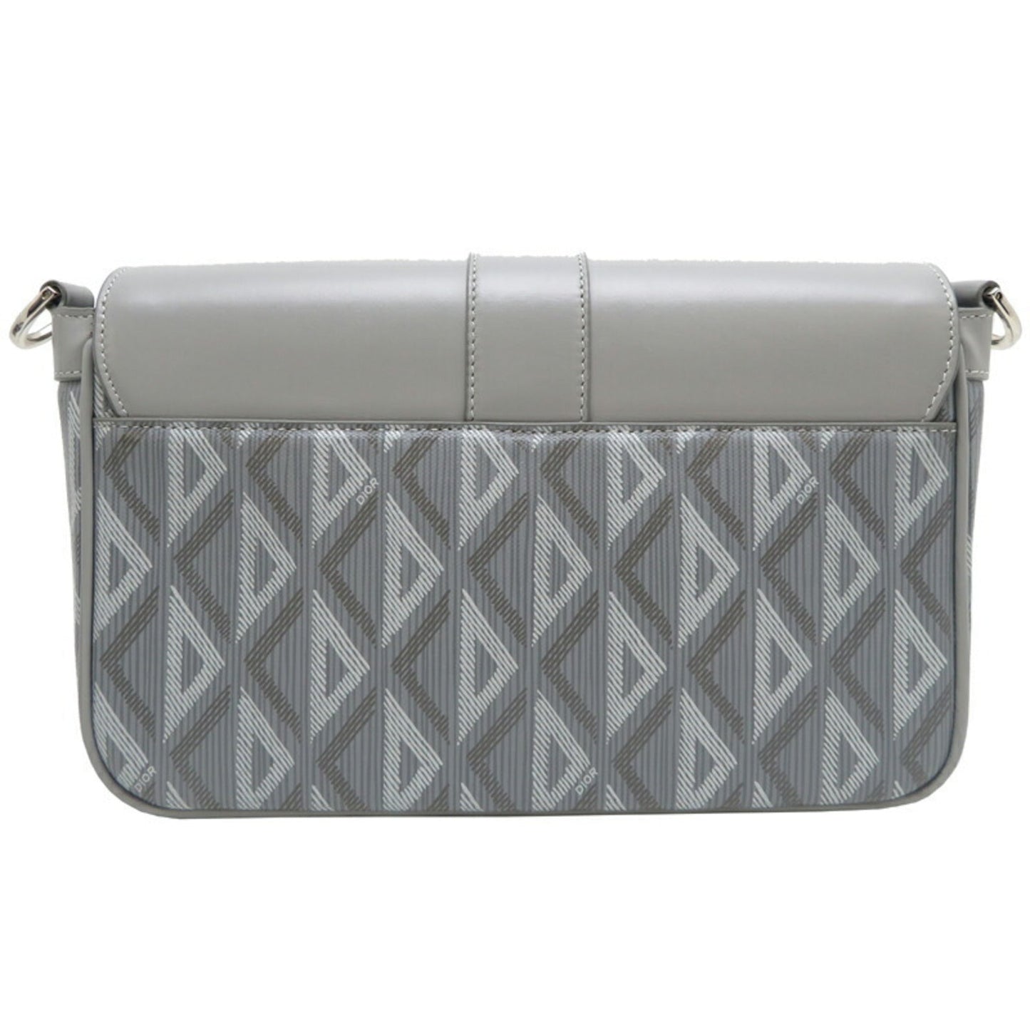 Christian Dior Gray Leather Shoulder Bag Style 3