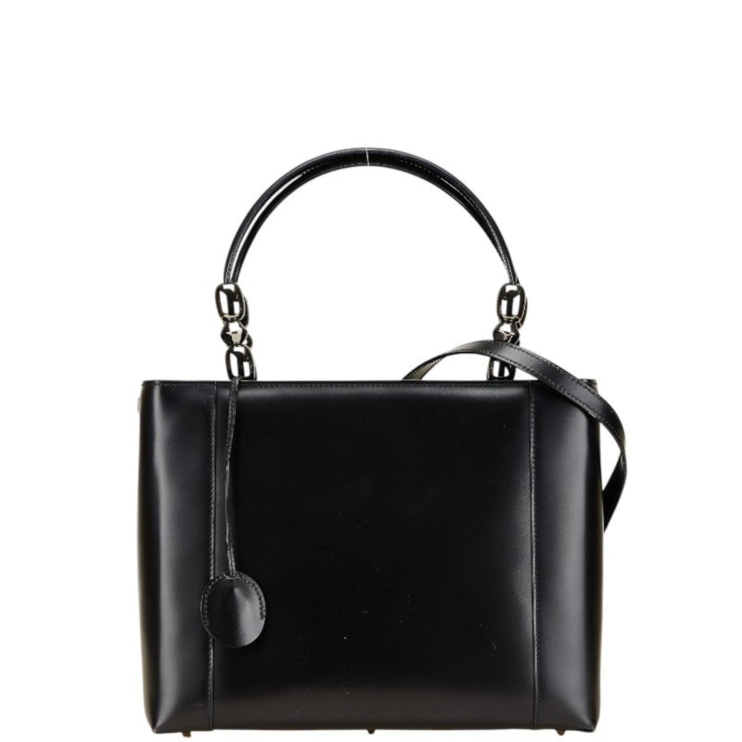 Christian Dior Black Leather Handbag Shoulder Bag Style 4