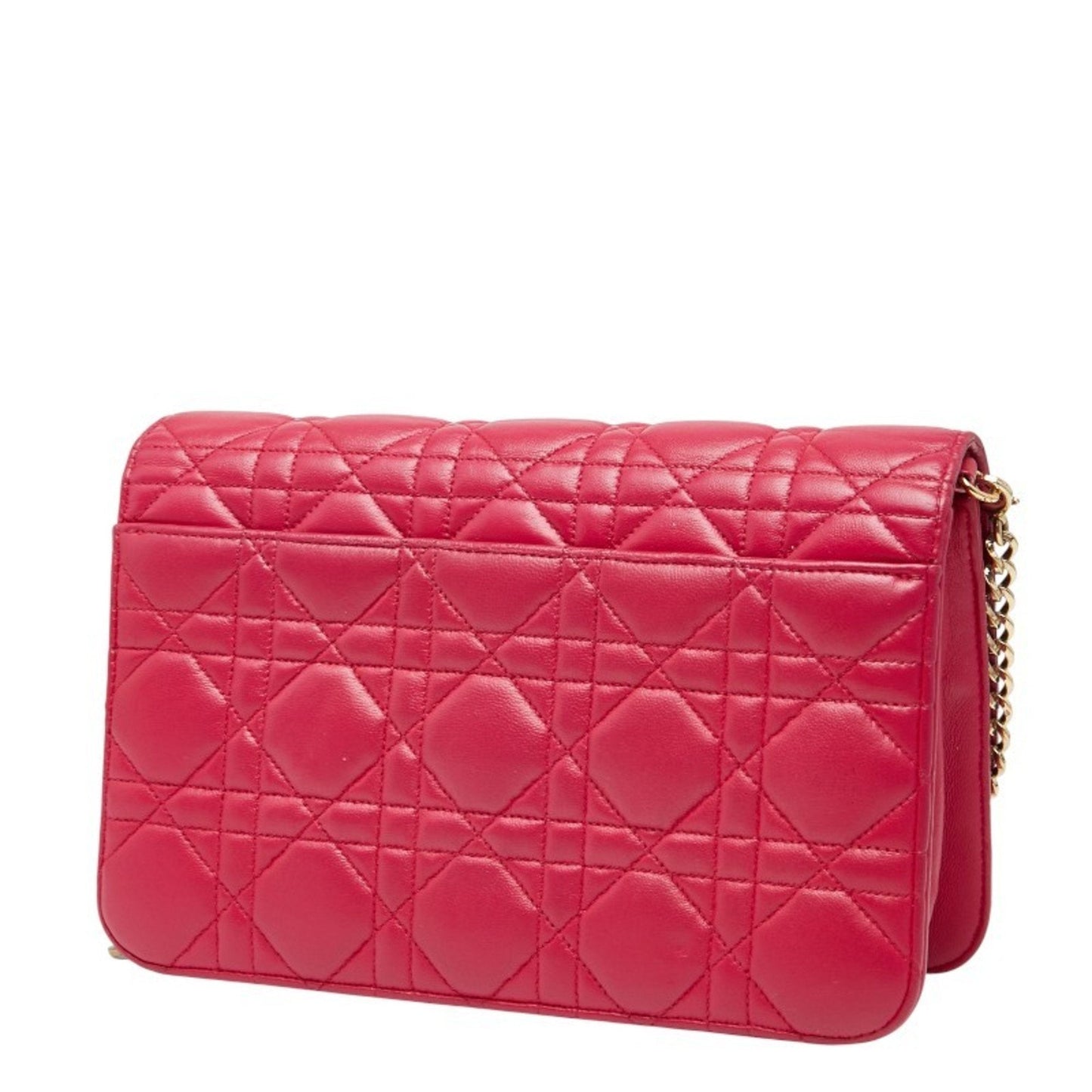 Christian Dior Pink Leather Shoulder Bag Style 3