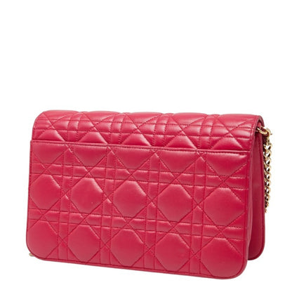 Christian Dior Pink Leather Shoulder Bag Style 3