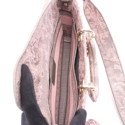 Christian Dior Gray Pink Canvas Handbag