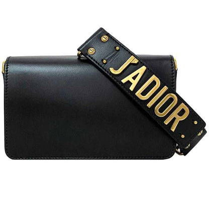 Christian Dior Black Leather Clutch Bag Handbag Leather