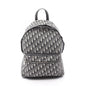 Christian Dior Beige Black Blue Canvas Leather Backpack