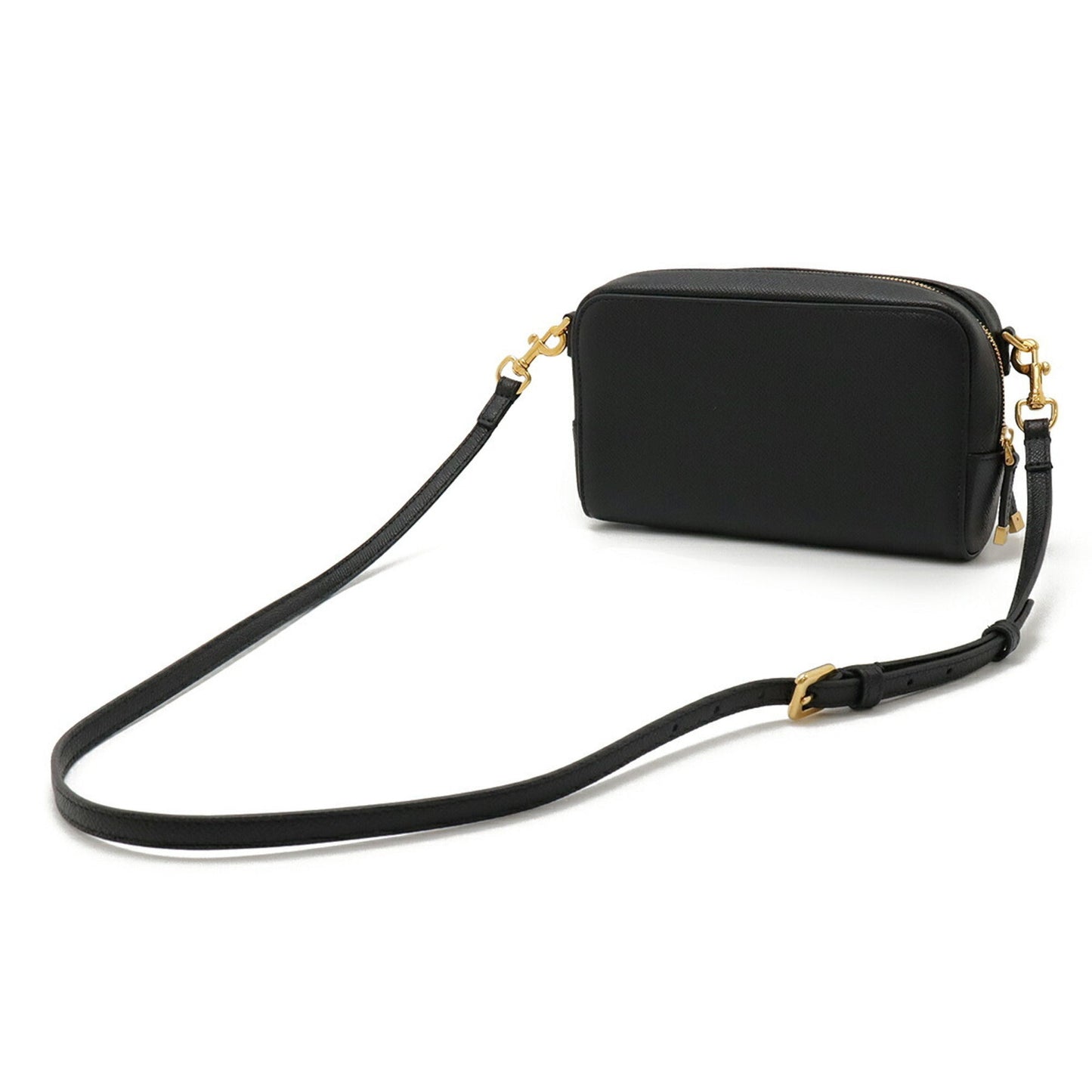 Christian Dior Black Leather Shoulder Bag Style 10