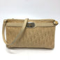 Christian Dior Beige Cloth Shoulder Bag
