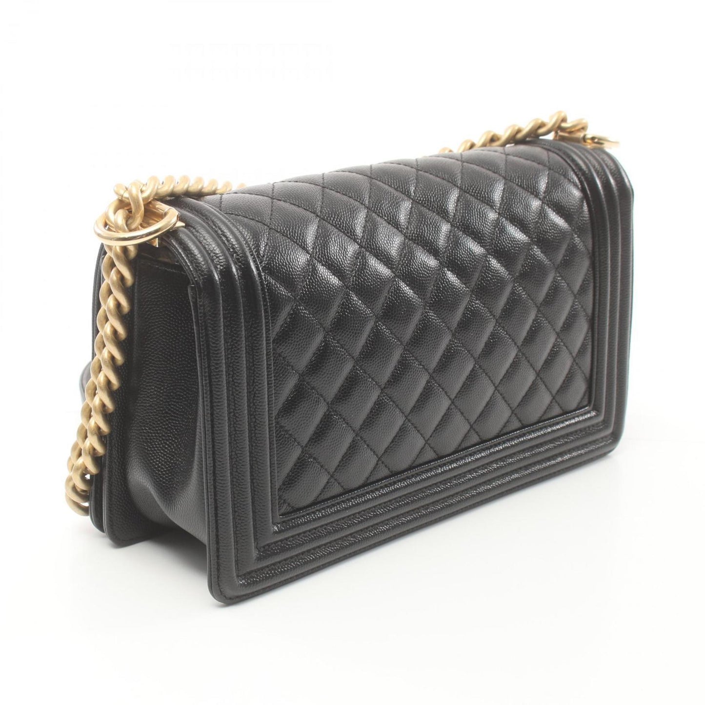Chanel Boy Caviar Black Shoulder Bag