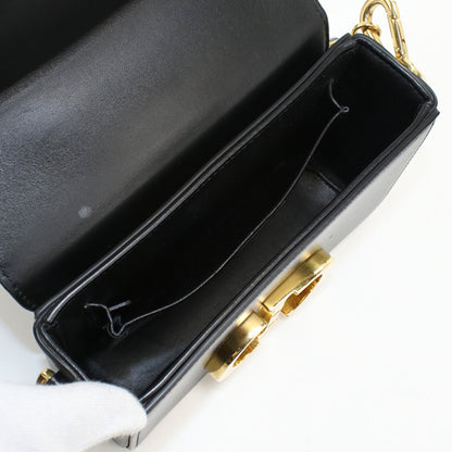 Christian Dior Black Leather Shoulder Bag Style 3