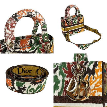 Christian Dior Brown Canvas Handbag Shoulder Bag