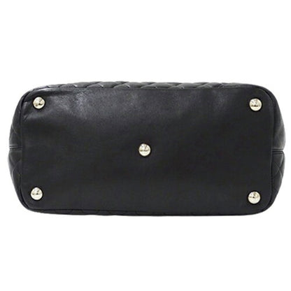 Chanel Bag Cambon Women's Tote Leather Black