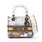 Christian Dior Multi-Color White Canvas Handbag