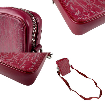 Christian Dior Red Color Leather Shoulder Bag Style 3