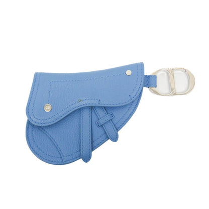 Christian Dior Blue Leather Pouch