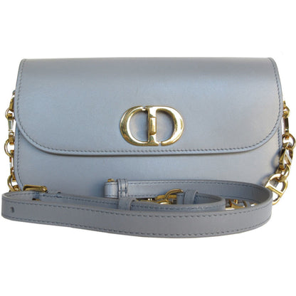 Christian Dior Gray Leather Shoulder Bag Style 9