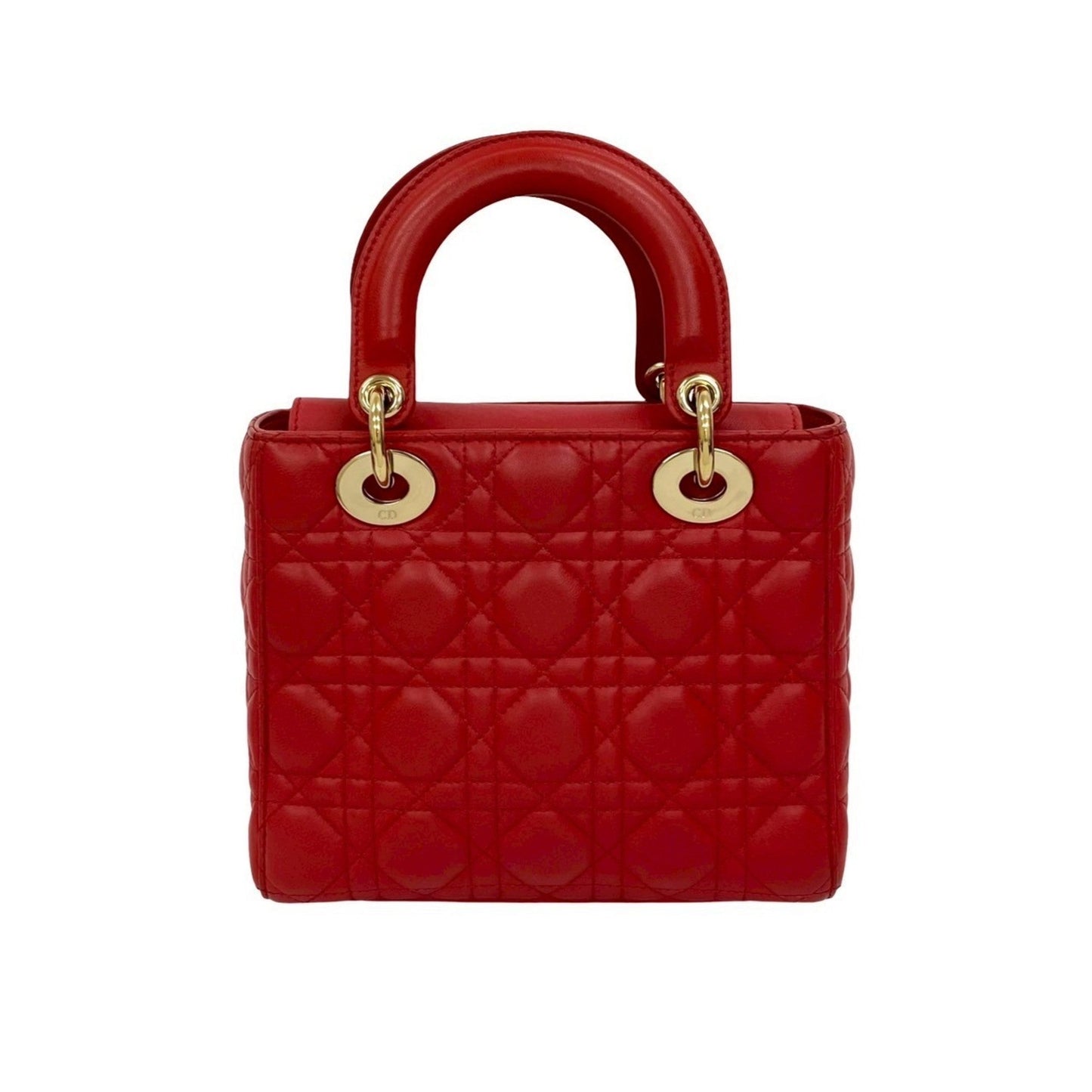 Christian Dior Red Color Leather Handbag Shoulder Bag