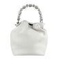 Christian Dior White Leather Handbag