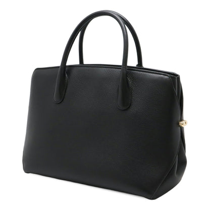 Christian Dior Black Leather Handbag Tote Bag Style 7