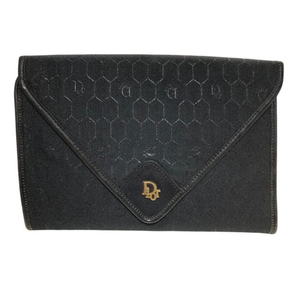 Christian Dior Black Canvas Shoulder Bag