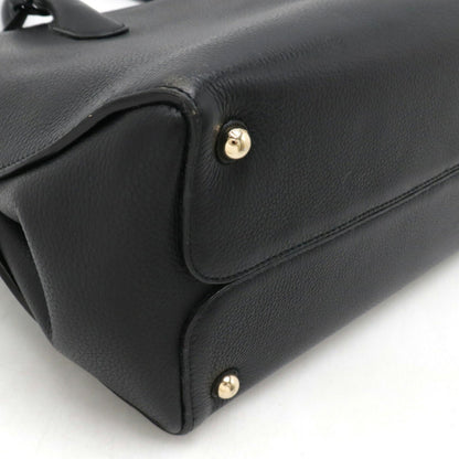 Christian Dior Black Leather Handbag Tote Bag Style 7