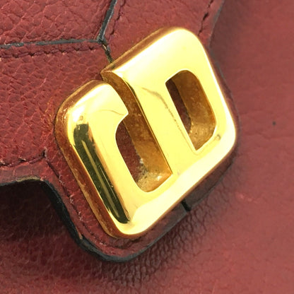 Christian Dior Red Leather Shoulder Bag