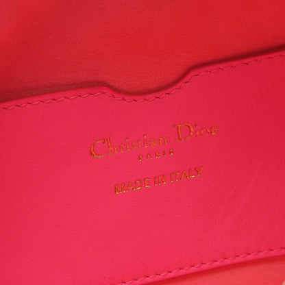 Christian Dior Black Pink White Leather Shoulder Bag