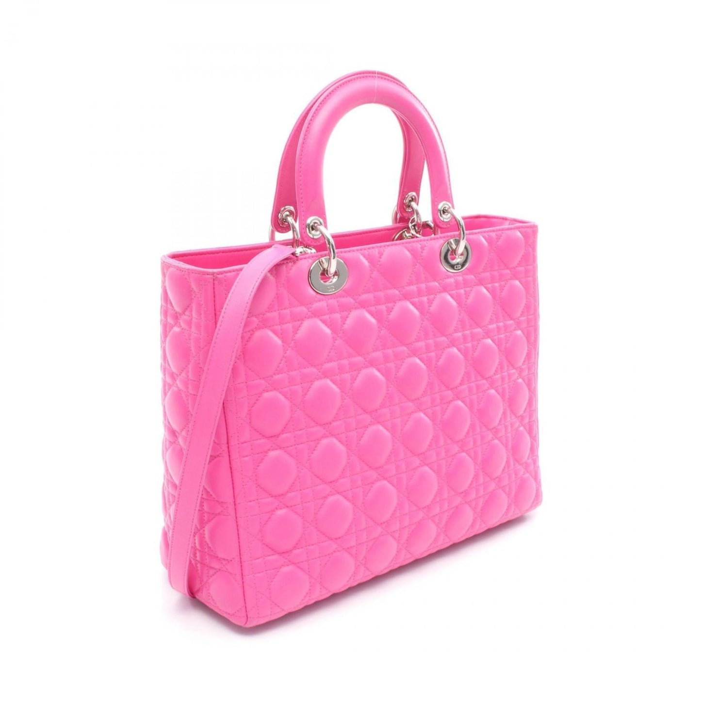 Christian Dior Pink Leather Handbag Style 6