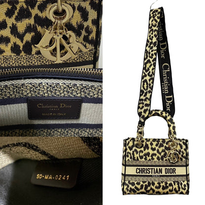 Christian Dior Beige Brown Canvas Handbag Shoulder Bag