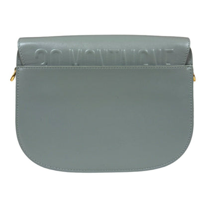 Christian Dior Gray Leather Shoulder Bag Style 7