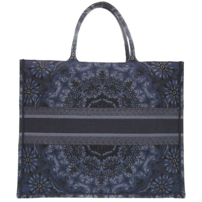 Christian Dior Navy Canvas Tote Bag Canvas
