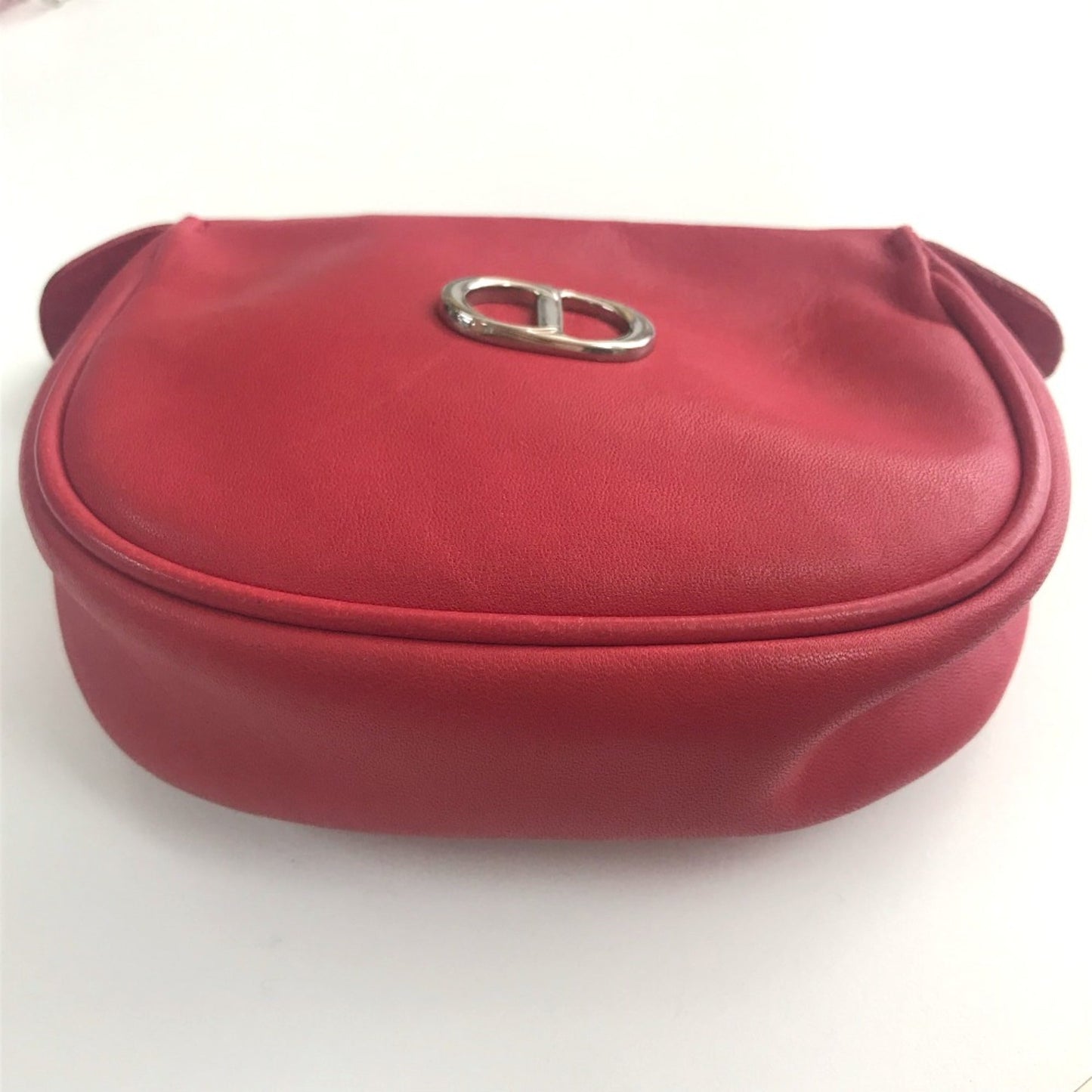 Christian Dior Red Leather Shoulder Bag Leather