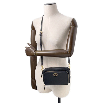 Christian Dior Black Leather Shoulder Bag Style 25