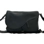 Christian Dior Black Leather Shoulder Bag Style 23