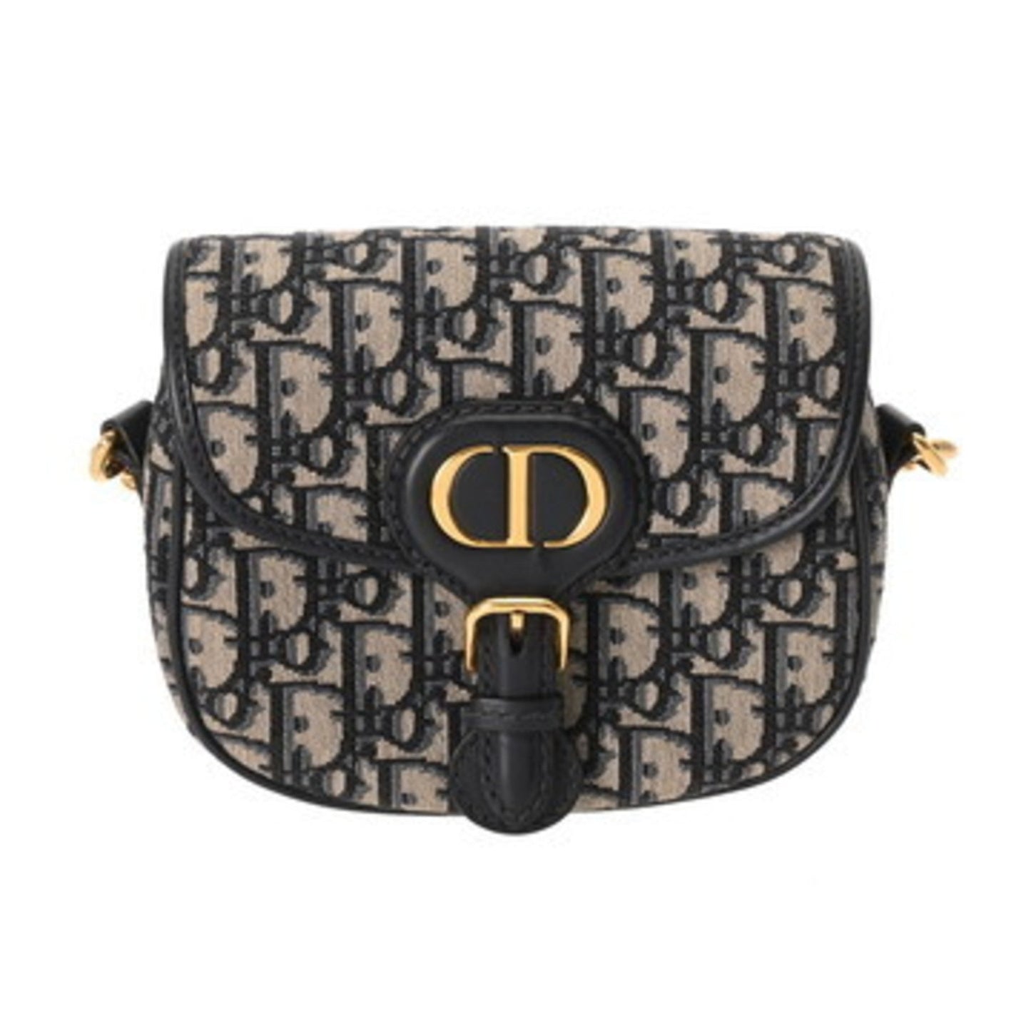 Christian Dior Navy Jacquard Shoulder Bag Jacquard