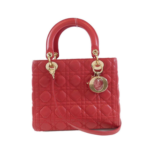 Christian Dior Red Color Leather Handbag Style 3