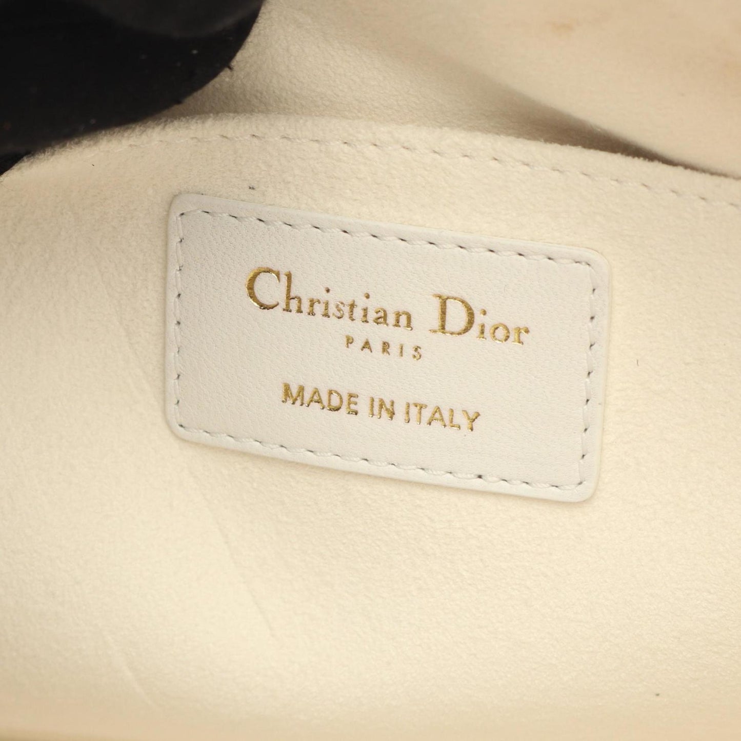 Christian Dior Black White Leather Handbag Style 2