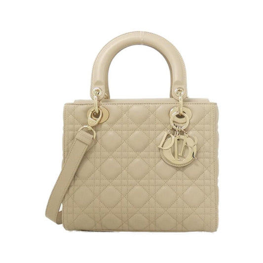 Christian Dior Beige Leather Handbag Style 2