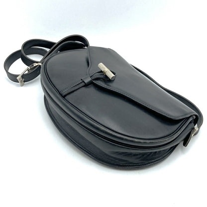 Christian Dior Black Leather Shoulder Bag Style 29