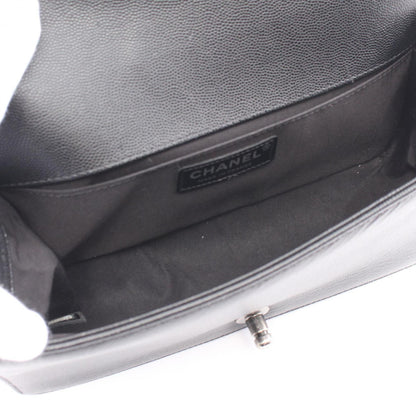 Chanel Boy Caviar Black Shoulder Bag Style 2
