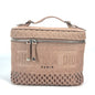Christian Dior Pink Canvas Handbag Vanity Bag