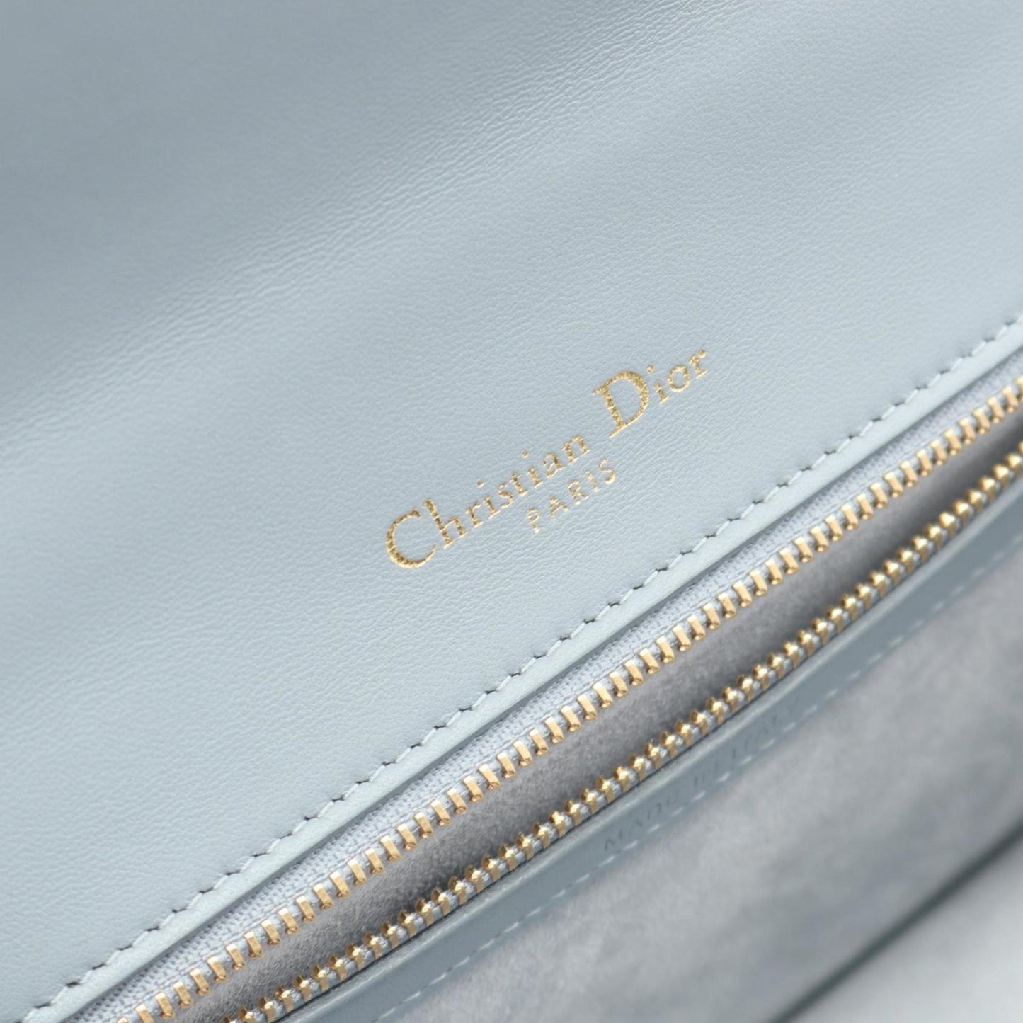 Christian Dior Blue Leather Shoulder Bag Style 3