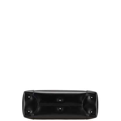 Christian Dior Black Leather Handbag Shoulder Bag Style 4