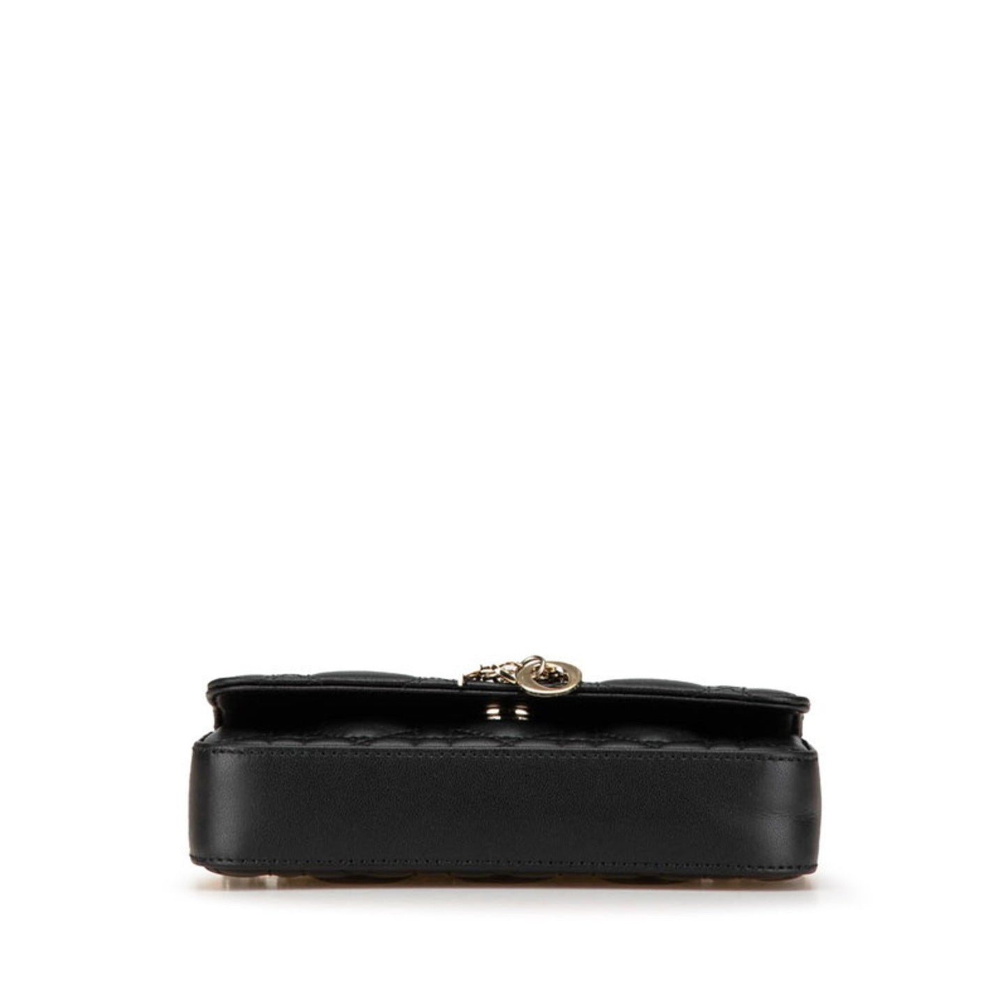 Christian Dior Black Leather Shoulder Bag Style 6